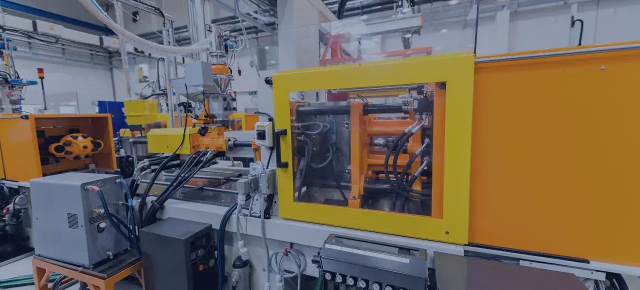 Metal injection molding machine in factory